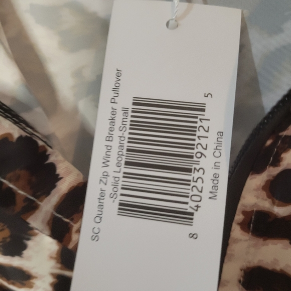 Southern Couture quarter zip wind breaker pullover leopard print size small - Picture 12 of 15